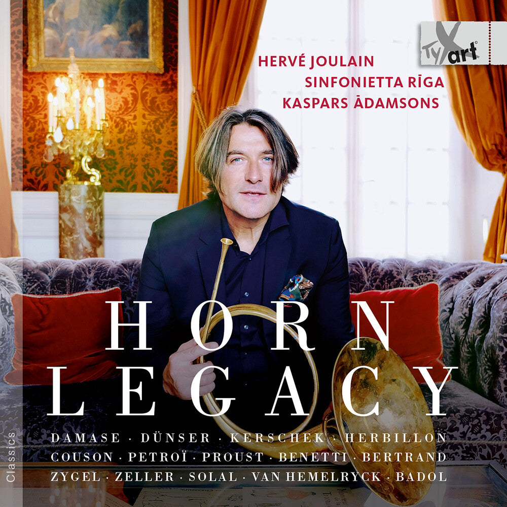 the album cover for Herve Joulain - Horn Legacy - Herve Joulain's 60th Anniversary