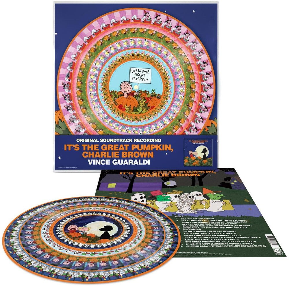 the album cover for Vince Guaraldi - It's the Great Pumpkin, Charlie Brown (zoetrope Vinyl/45rpm) [OST]