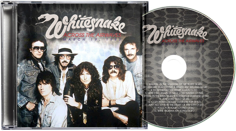the album cover for Whitesnake - Across The Airwaves
