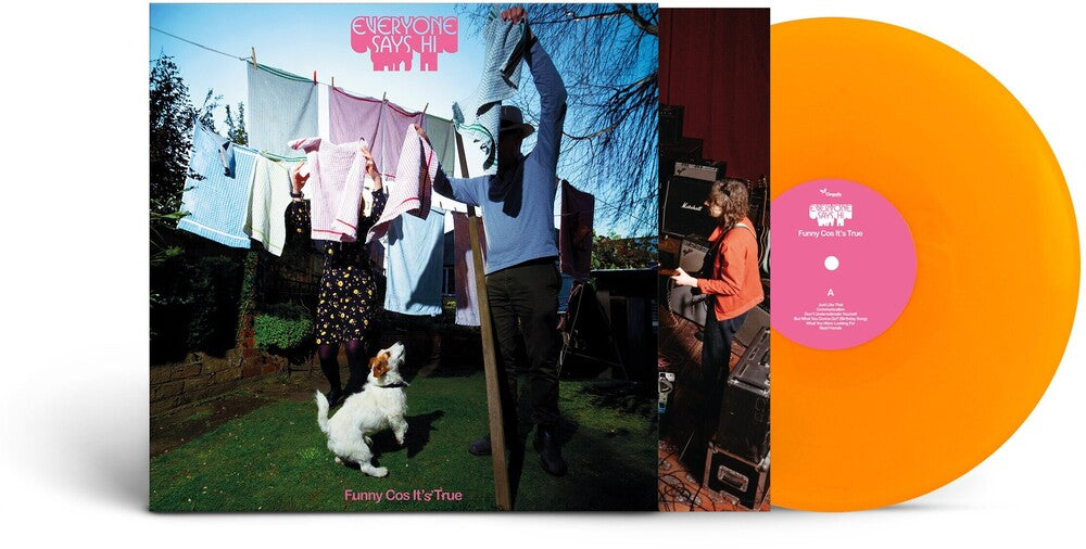 the album cover for Everyone Says Hi - Funny Cos It's True [Color]