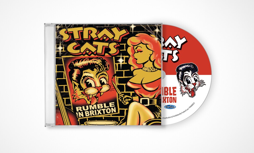 the album cover for Stray Cats - Rumble In Brixton (Live)