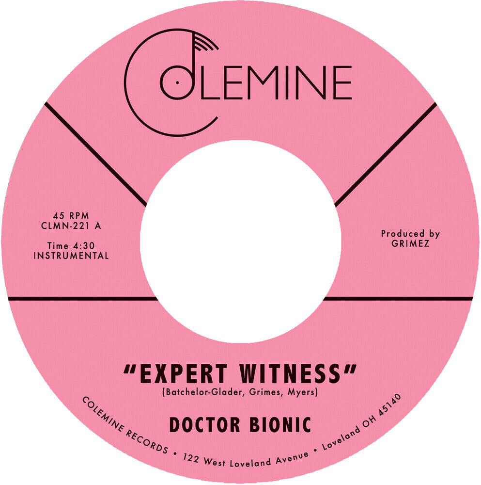 the album cover for Doctor Bionic - Expert Witness B/W Mistake - Purple [Colored Vinyl] (Purp)