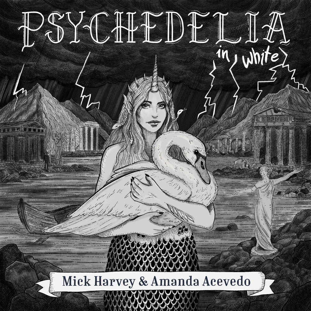 the album cover for Mick & Amanda Acevedo Harvey - Psychedelia in White