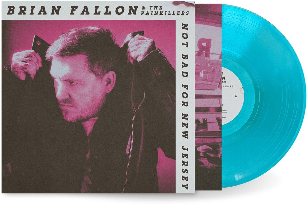 the album cover for Brian Fallon - Not Bad For New Jersey [Indie Exclusive Beachside Blue]