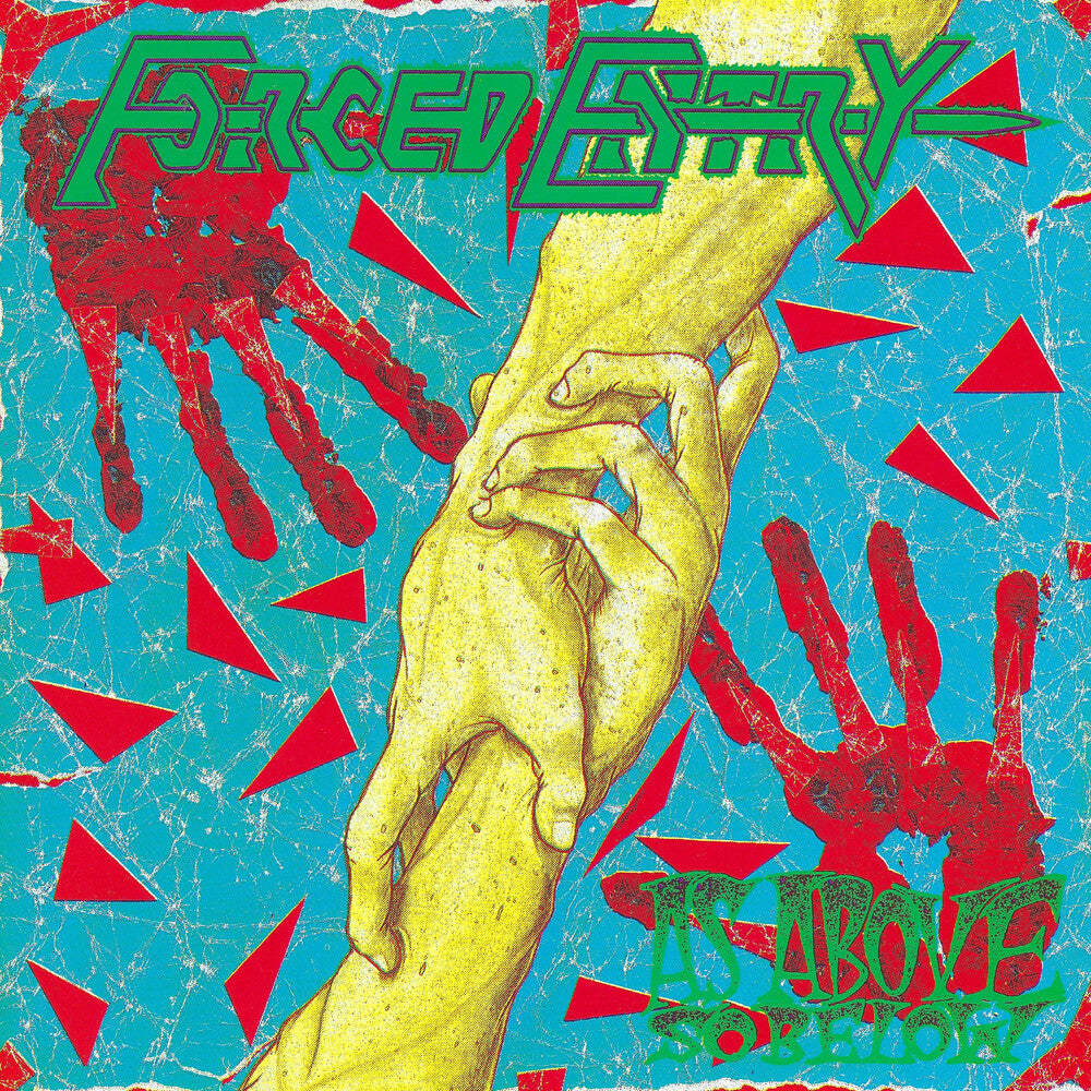 the album cover for Forced Entry - As Above. So Below (microcosm Splatter Colored Vinyl)