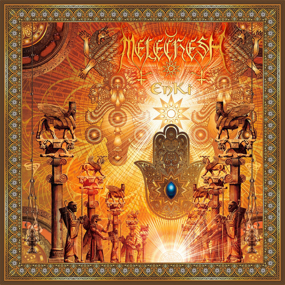 the album cover for Melechesh - Enki (gold/black Vinyl/2lp)