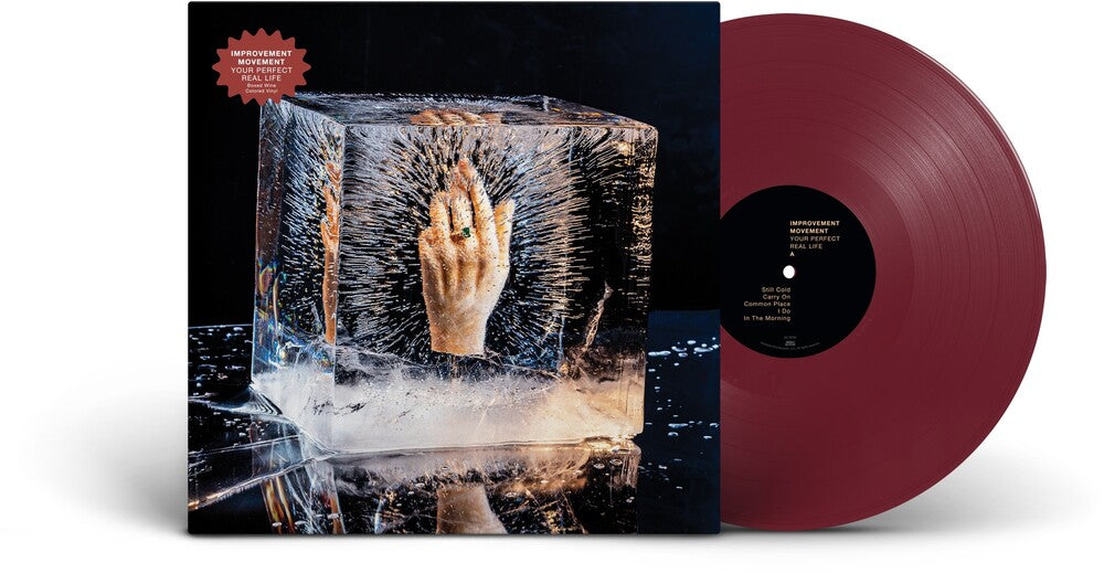the album cover for Improvement Movement - Your Perfect Real Life [Boxed Wine Burgundy]