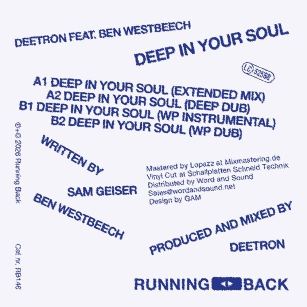 the album cover for Deetron - Deep in Your Soul