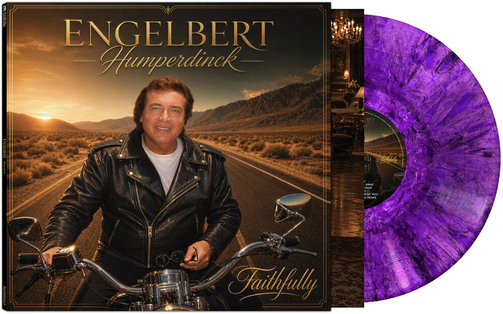 the album cover for Engelbert Humperdinck - Faithfully [Black/Purple Marble]