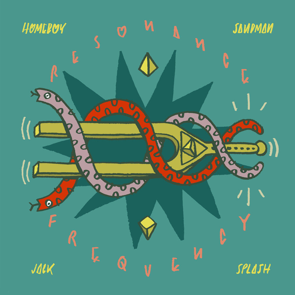 the album cover for Homeboy Sandman & Jack Splash - Resonance Frequency