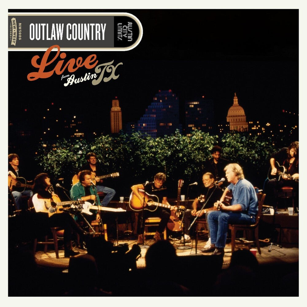 the album cover for Outlaw Country - Live From Austin, Tx [Indie Exclusive] (Blue) [Colored Vinyl] (Red)
