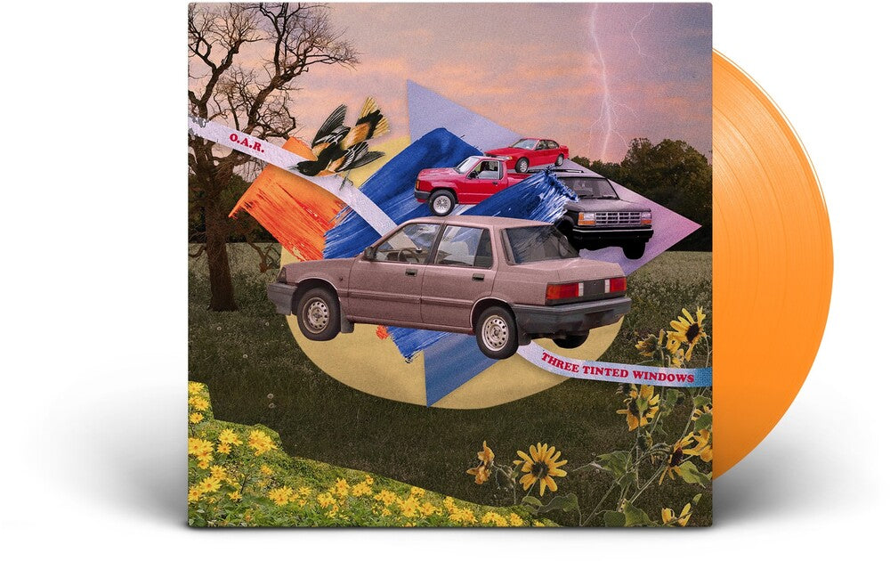 the album cover for O.A.R. - Three Tinted Windows [Indie Exclusive 180g Orange Crush]