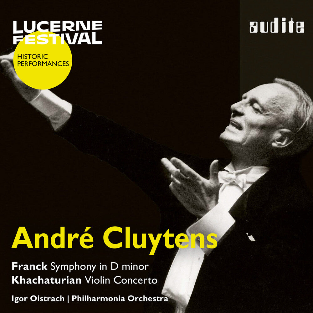 the album cover for Igor Oistrakh - Andre Cluytens Conducts Franck & Khachaturian