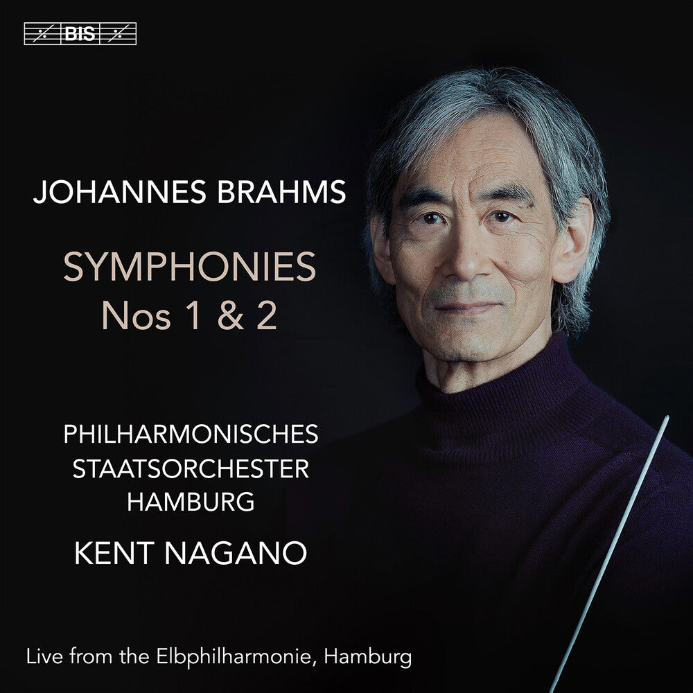 the album cover for Philharmonisches Staatsorchester Hamburg - Brahms: Syms Nos. 1 & 2