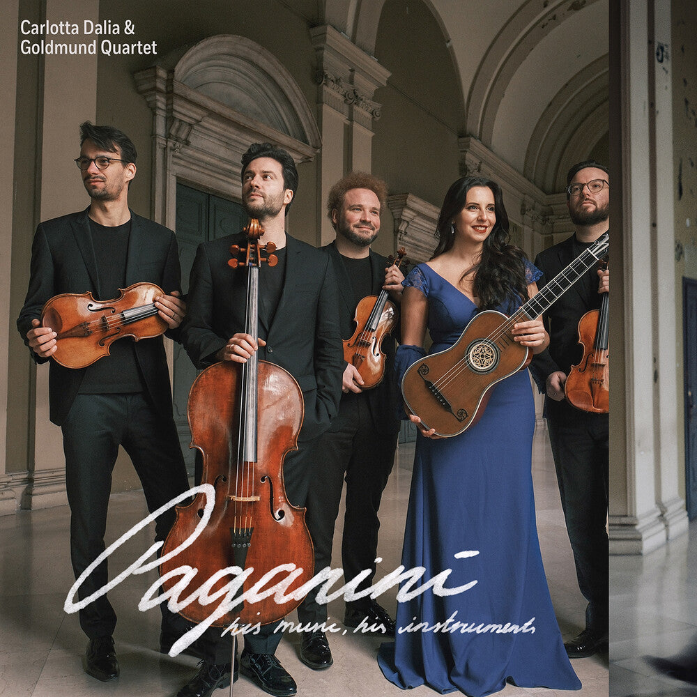 the album cover for Carlotta Dalia - Paganini: His Music His Instruments