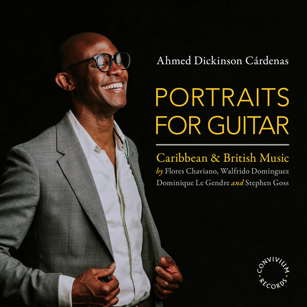 the album cover for Ahmed Cardenas  Dickinson - Portraits For Guitar