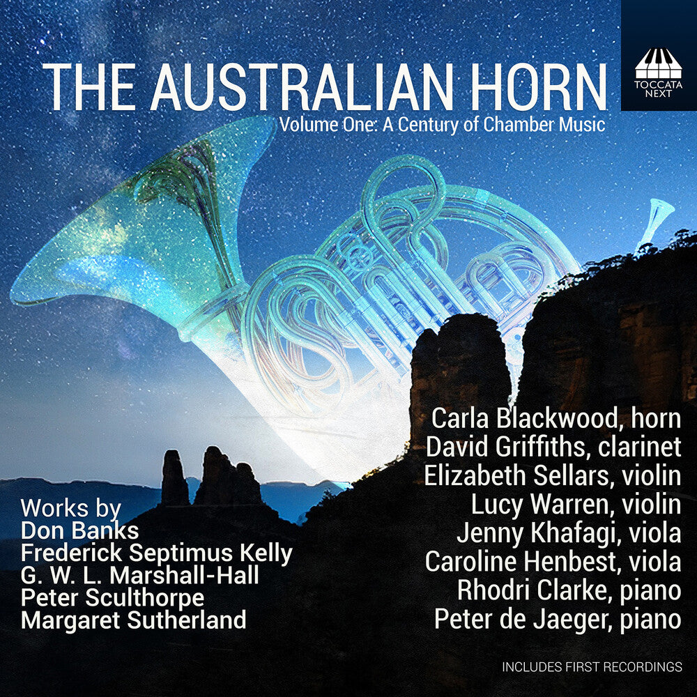 the album cover for Carla Blackwood - Australian Horn Vol. 1 - A Century Of Chamber