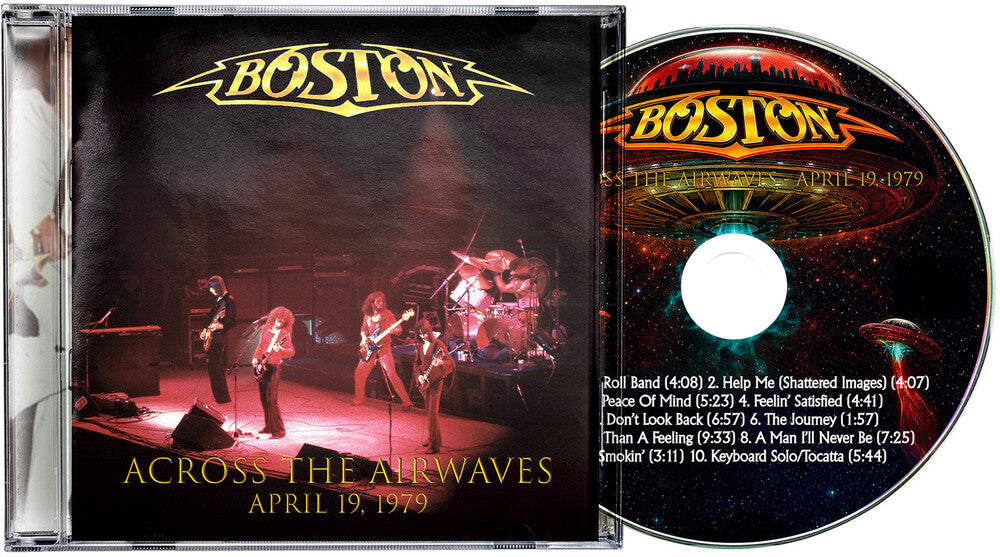 the album cover for Boston - Across The Airwaves