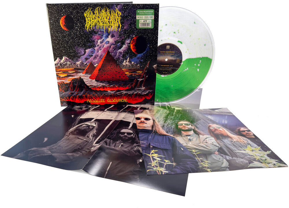 the album cover for Blood Incantation - Absolute Elsewhere - Deluxe [Indie Exclusive Emerald Liquid Filled]