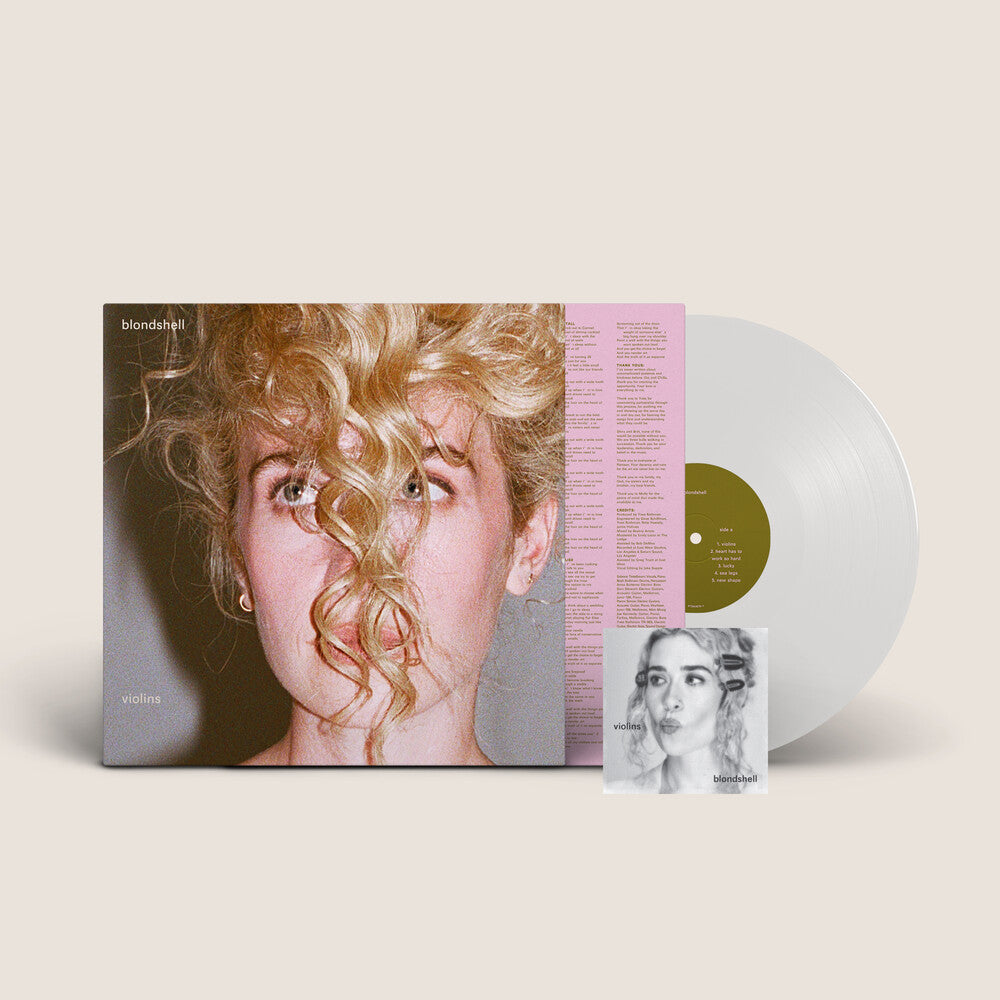the album cover for Blondshell - Violins [Indie Exclusive Clear]