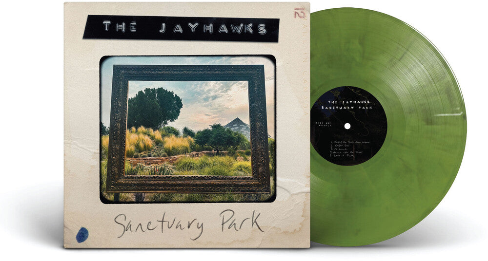 the album cover for The Jayhawks - Sanctuary Park [Indie Exclusive Sanctuary Green]