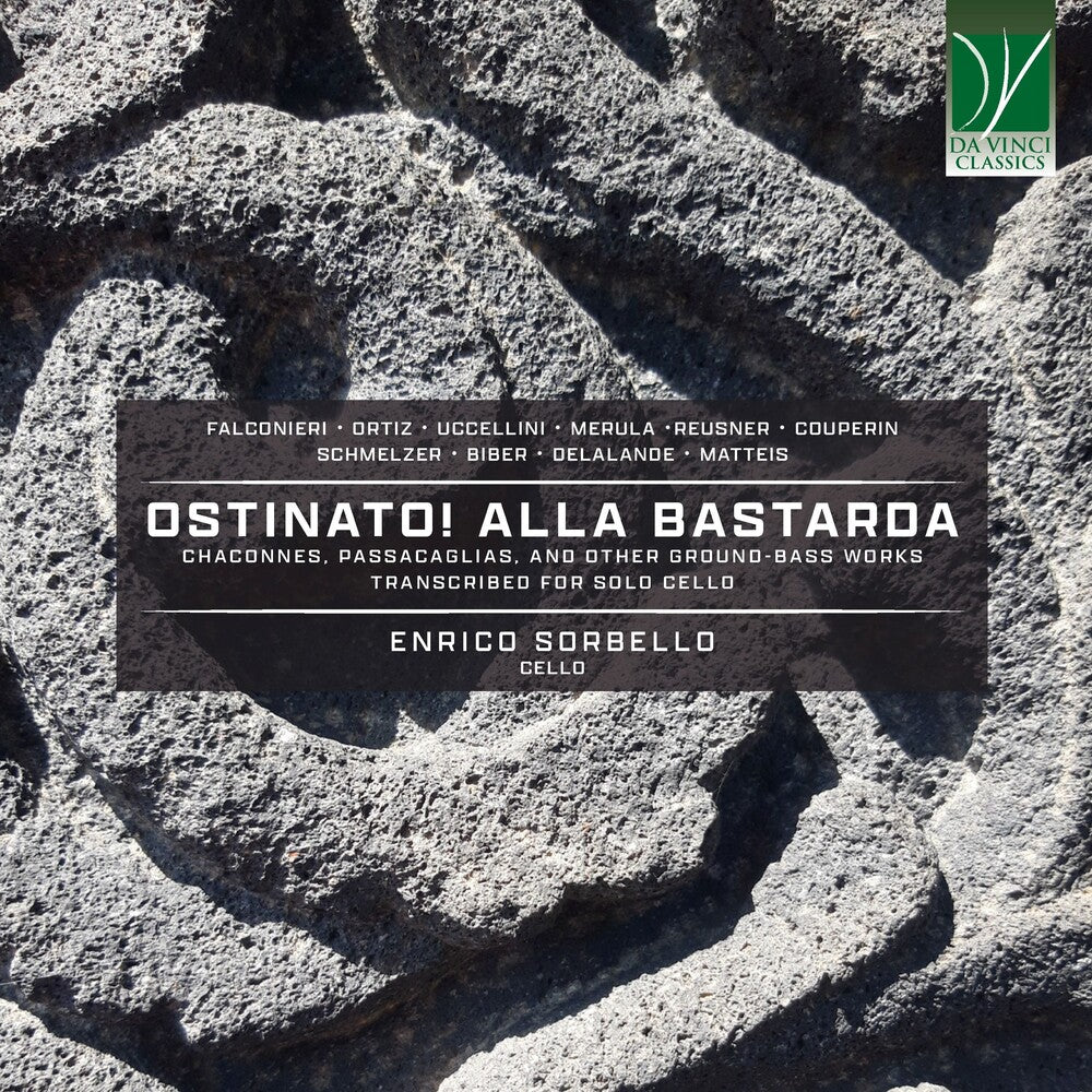the album cover for Enrico Sorbello - Ostinato! Alla Bastarda, Chaconnes, Passacaglias & Other Ground-bass Works