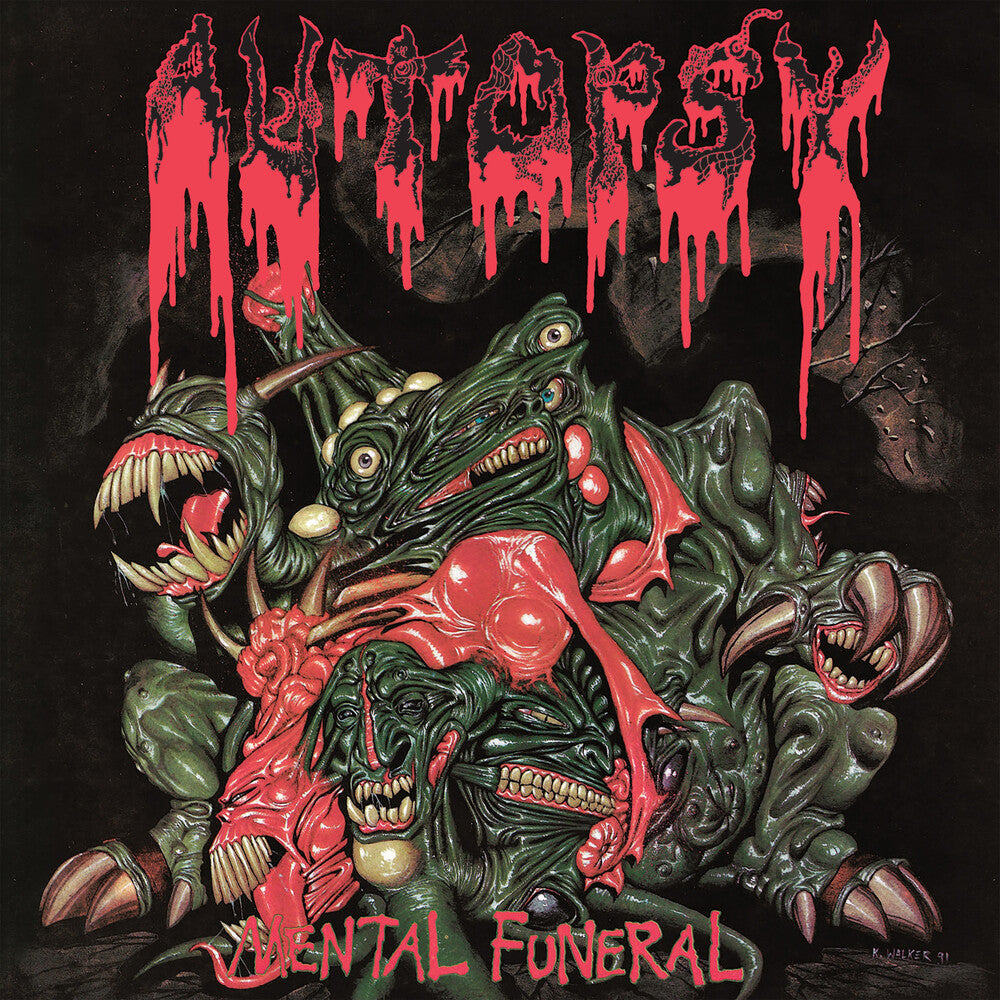 the album cover for Autopsy - Mental Funeral [Colored Vinyl] (Grn) (Red) (Aniv)