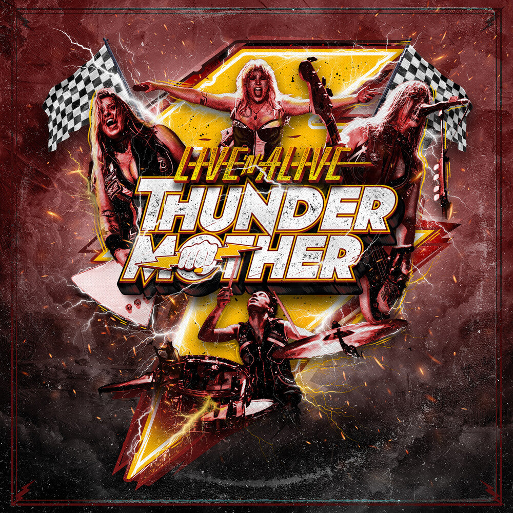 the album cover for Thundermother - Live'n'alive