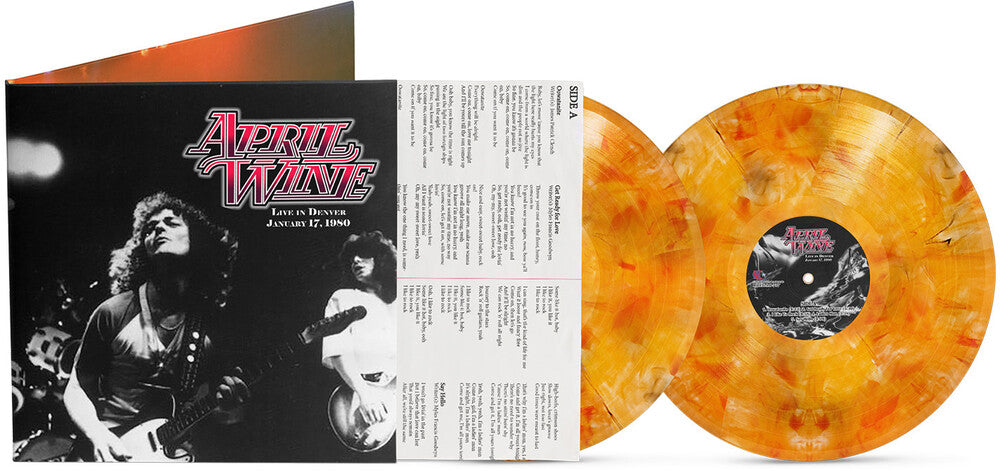 the album cover for April Wine - Live In Denver - January 17, 1980 [Colored Vinyl] [Limited Edition]