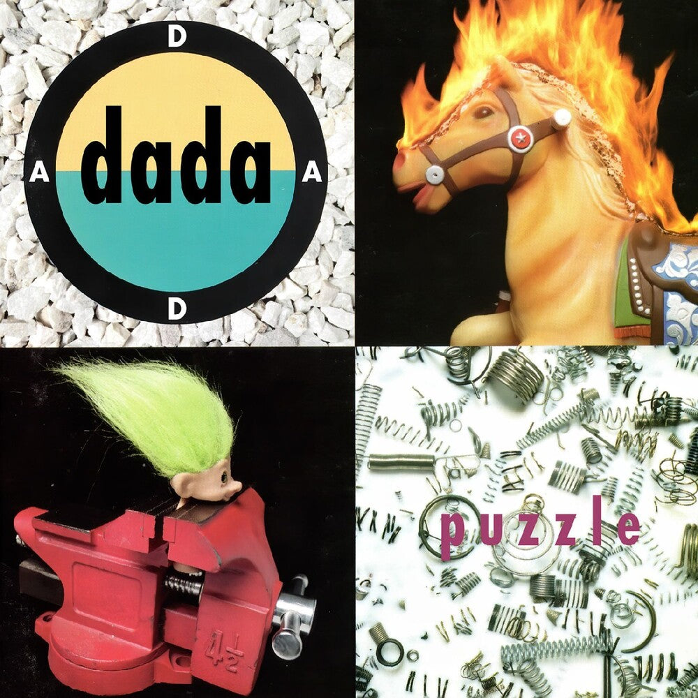 the album cover for Dada - Puzzle - Green & Yellow Troll Hair Vinyl [Colored Vinyl]