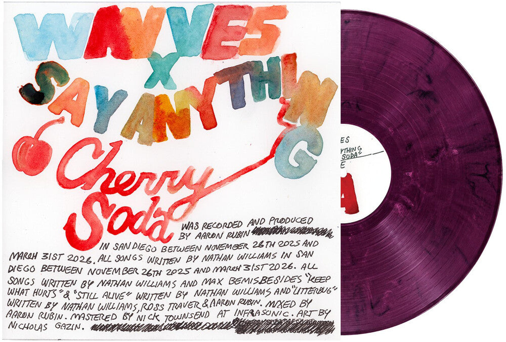 the album cover for Wavves x Say Anything - Cherry Soda [Eco Purple-Pink]