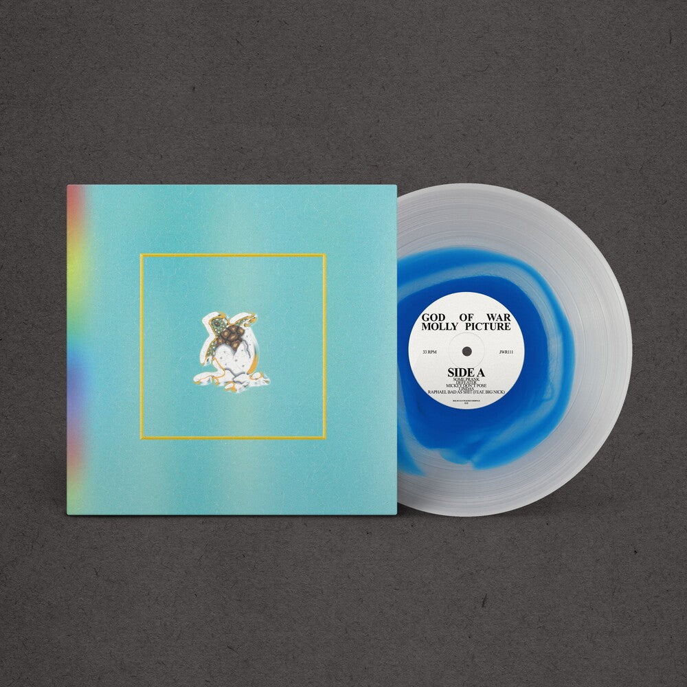 the album cover for God of War - Molly Picture (Blue) [Clear Vinyl]