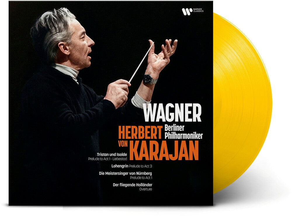 the album cover for Herbert Karajan  Von - Karajan Conducts Wagner [Colored Vinyl] (Ylw) [Reissue]