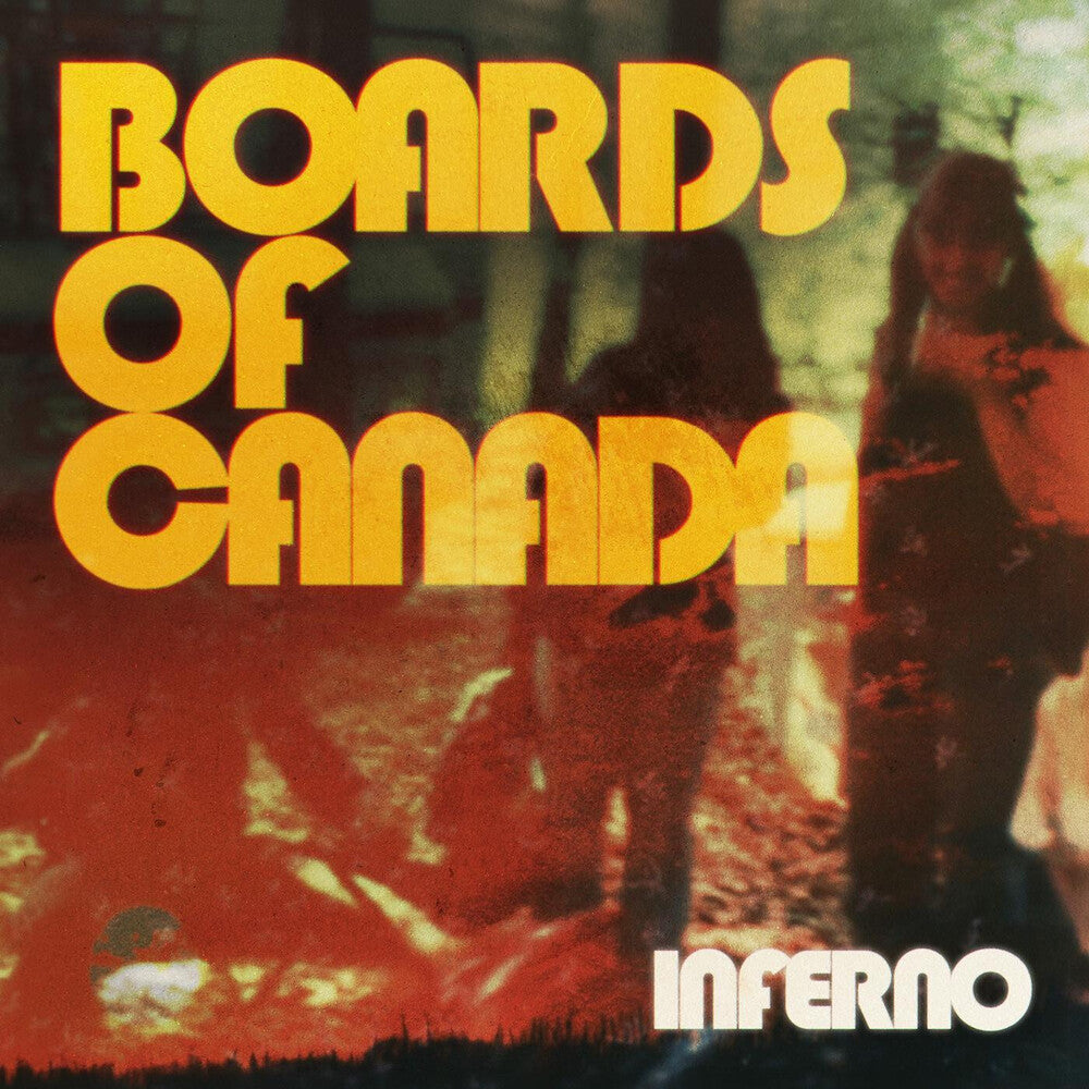 the album cover for Boards Of Canada - Inferno - Transparent Red Cassette (Colc) (Red)