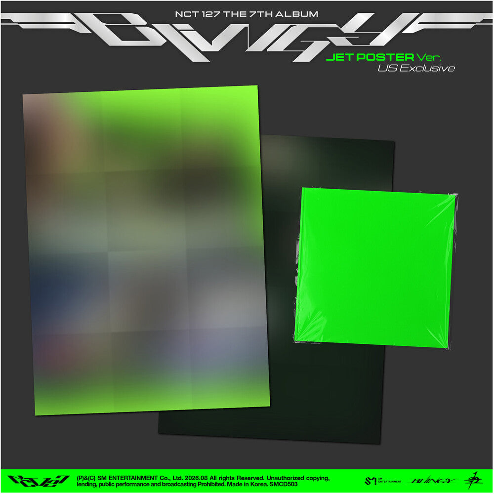the album cover for NCT 127 - 7th Album Blingy (Jet Poster Ver.)