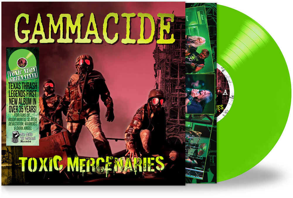 the album cover for Gammacide - Toxic Mercenaries [Colored Vinyl] [Limited Edition]