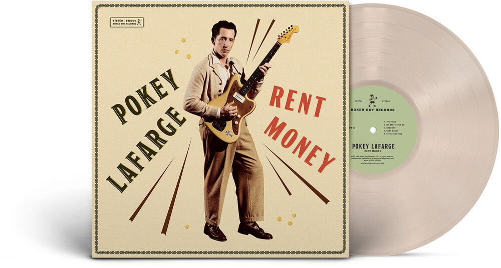 the album cover for Pokey LaFarge - Rent Money [Indie Exclusive] [Colored Vinyl] (Red) [Indie Exclusive]