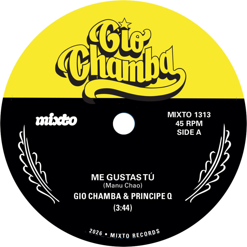 the album cover for Gio Chamba - Me Gustas Tu B/W Redbone