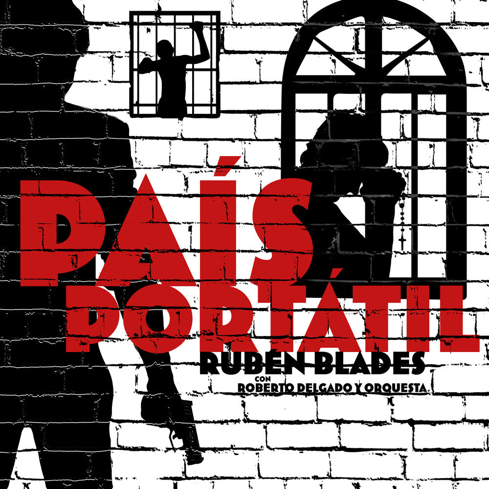 the album cover for Ruben Blades - Pais Portatil [Colored Vinyl] (Gate) [Limited Edition] (Red)