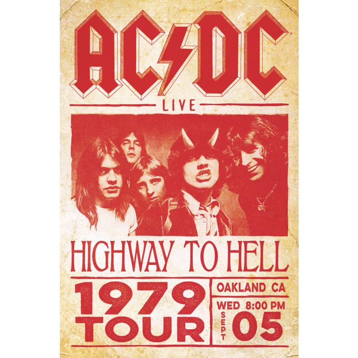 AC/DC 1979 Tour Poster